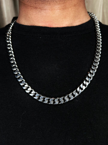 Stainless Steel Mesh Chain Necklace – Versatile & Chic Hip-Hop Style