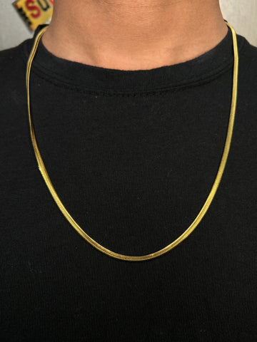 Premium Gold Snake Chain Necklace – Minimalist & Sleek Design
